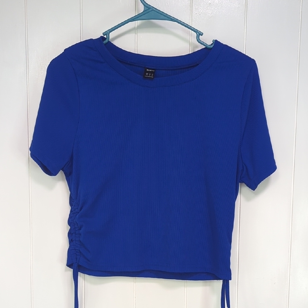 ❤️5/$25 SHEIN Royal Blue Short Sleeve Top